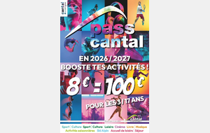 Pass Cantal 2026-2027