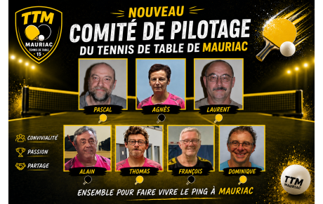 NOUVEAU COMITE DE PILOTAGE